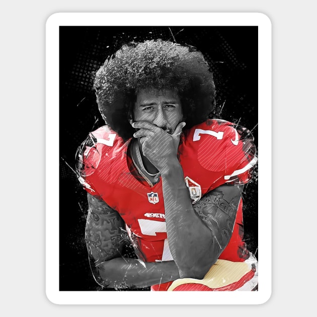 Colin Kaepernick Sticker by Creativedy Stuff